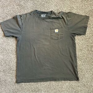 Carhartt men’s pocket T-shirt brown loose fit size large